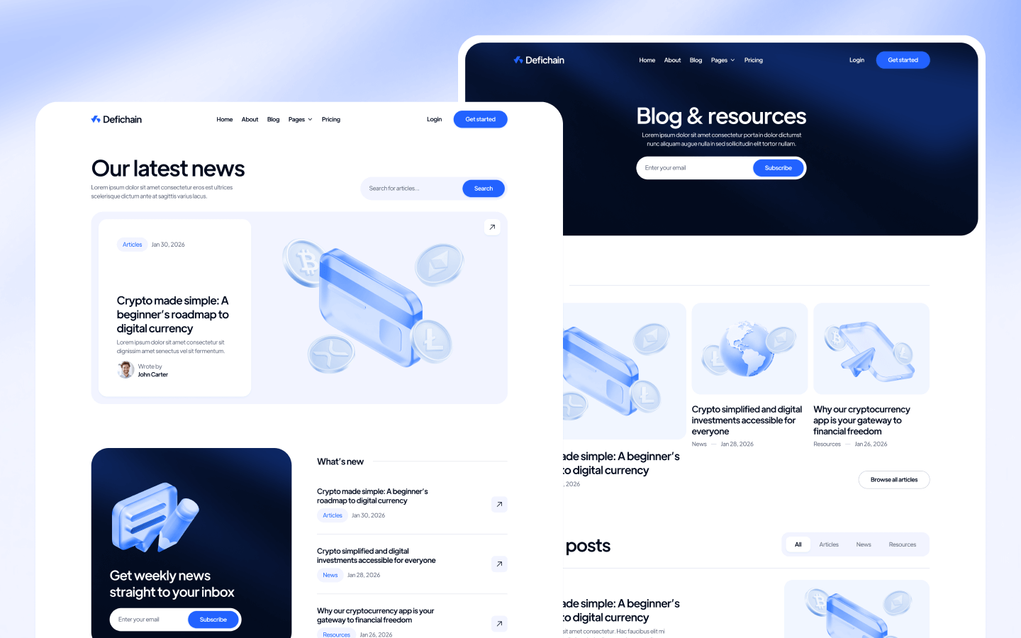 Cryptocurrency Webflow Template