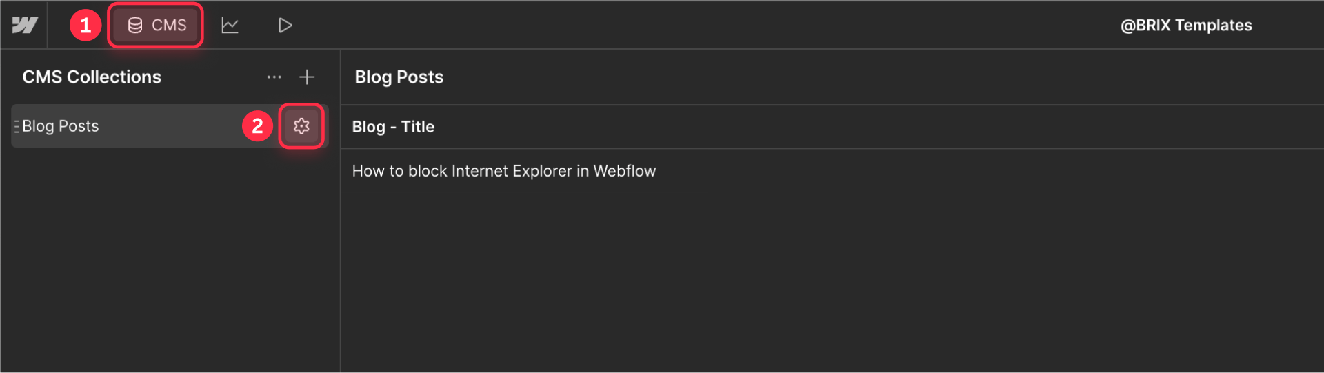 How to edit Webflow CMS collection