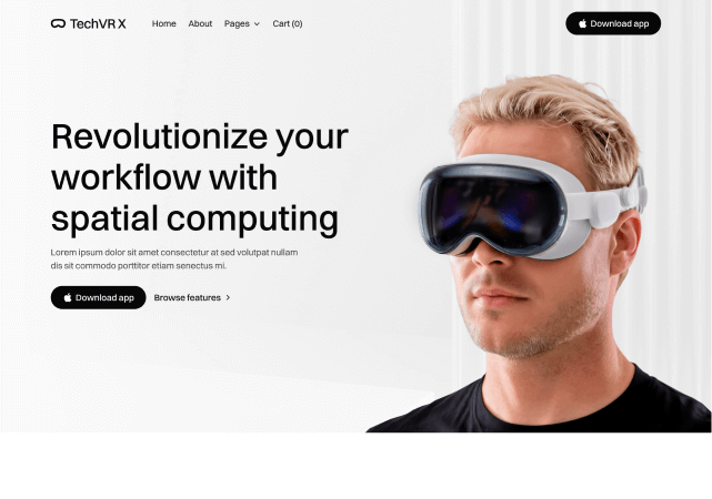 VR & AR Webflow Template