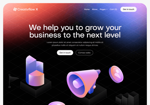 Creative Marketing Agency Webflow Template