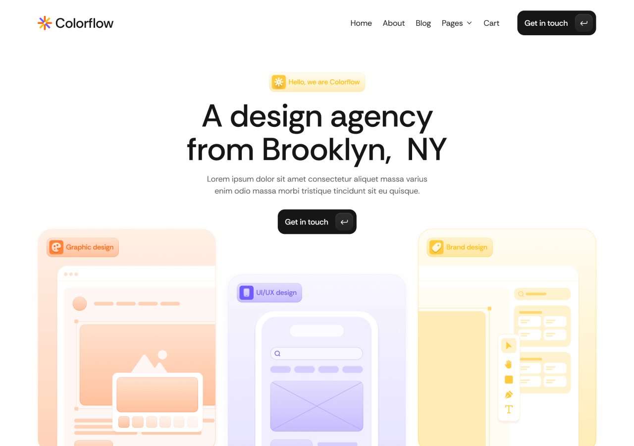 Design Agency Webflow Theme