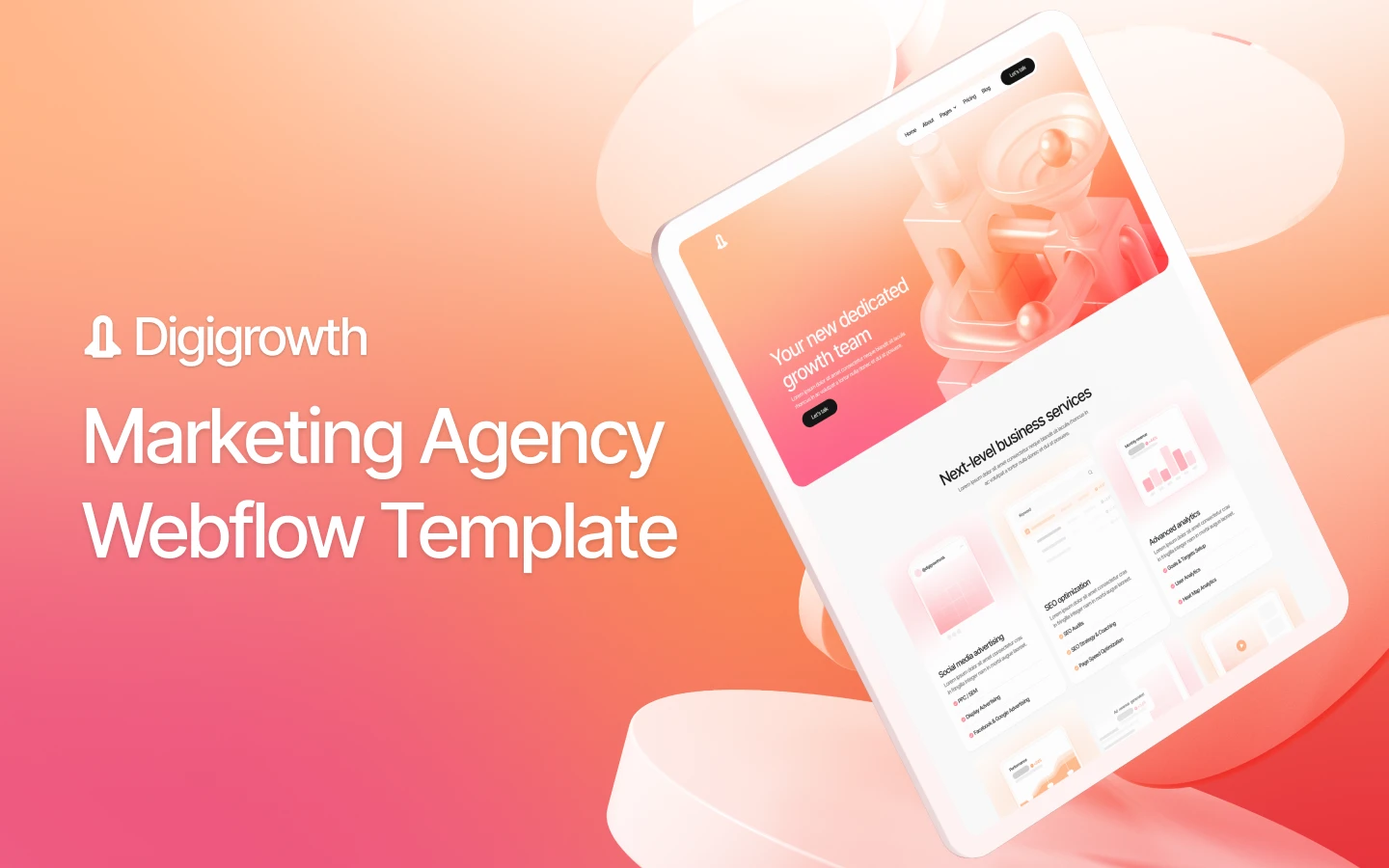 Marketing Agency Webflow Template