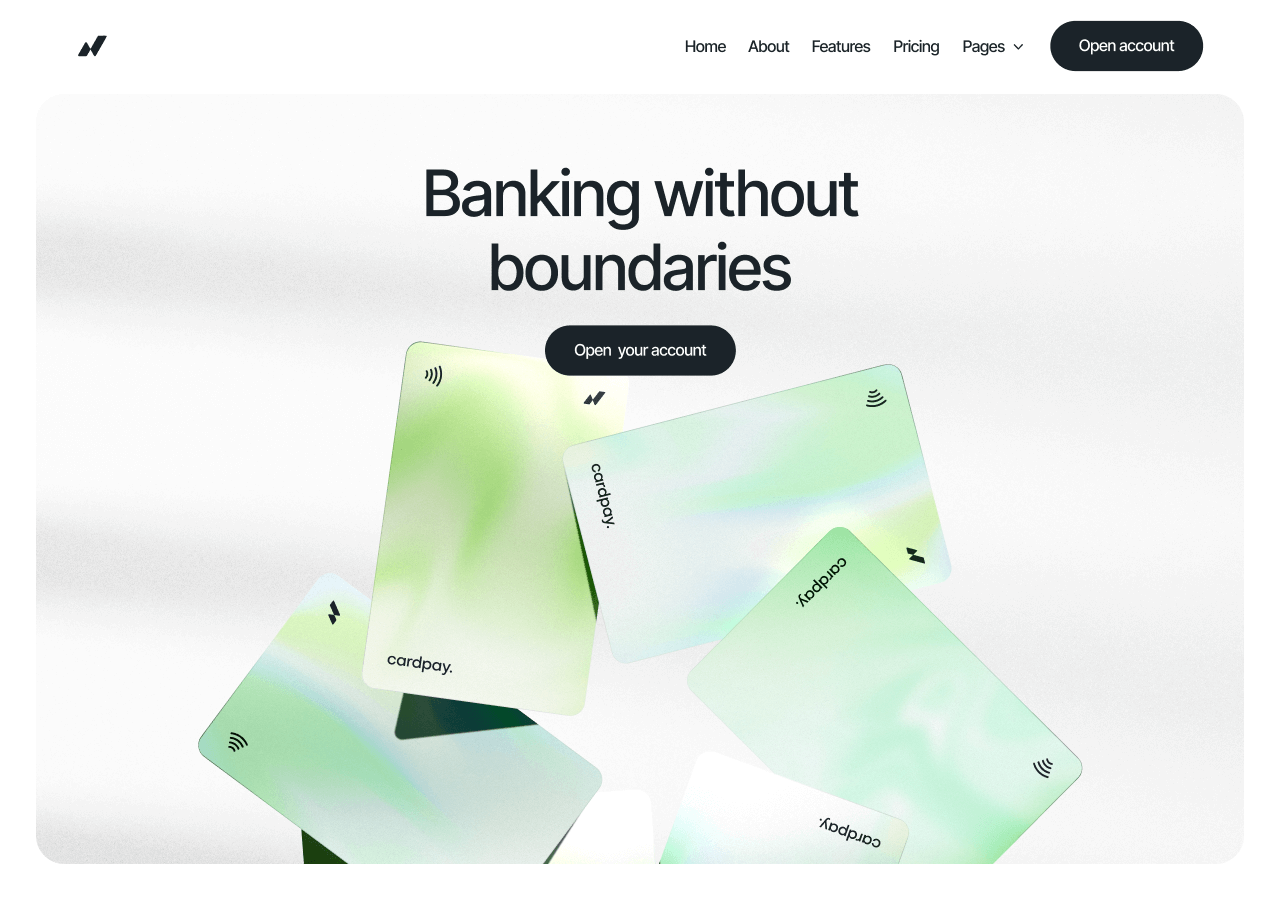 Neobank Webflow Template