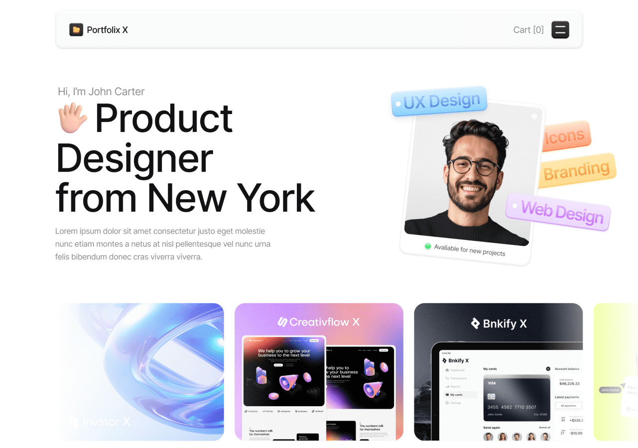 Portfolio Webflow Theme