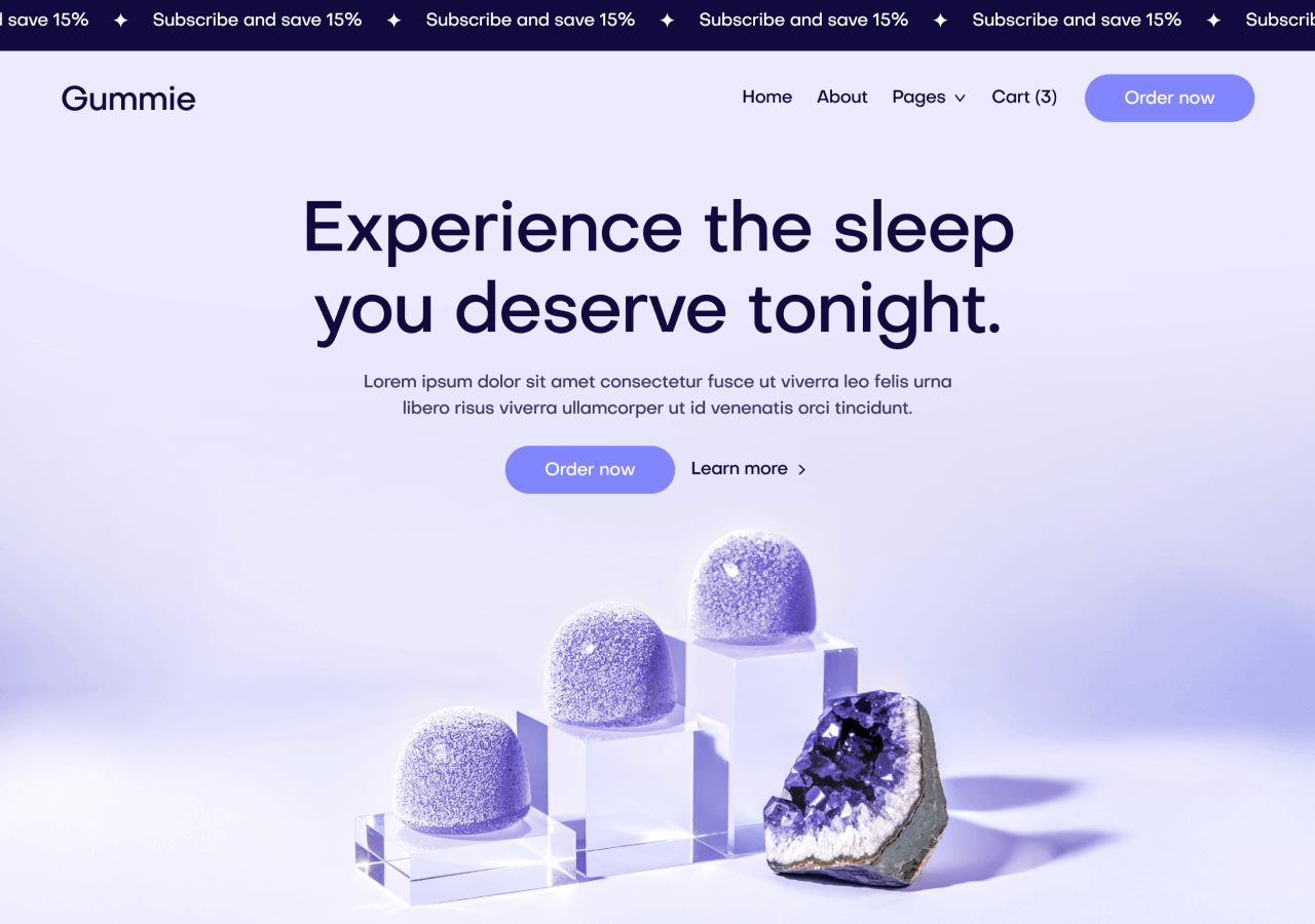 Supplement Store Webflow Template
