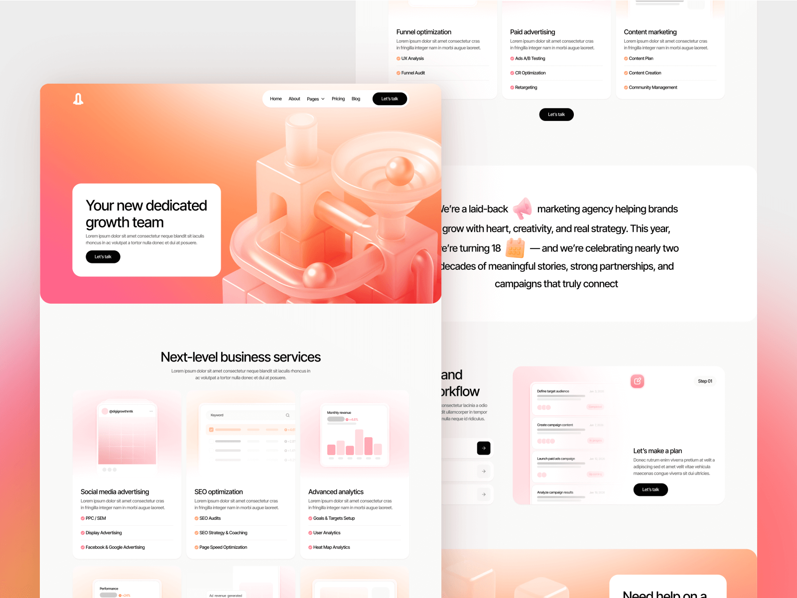 Growth Marketing Webflow Template