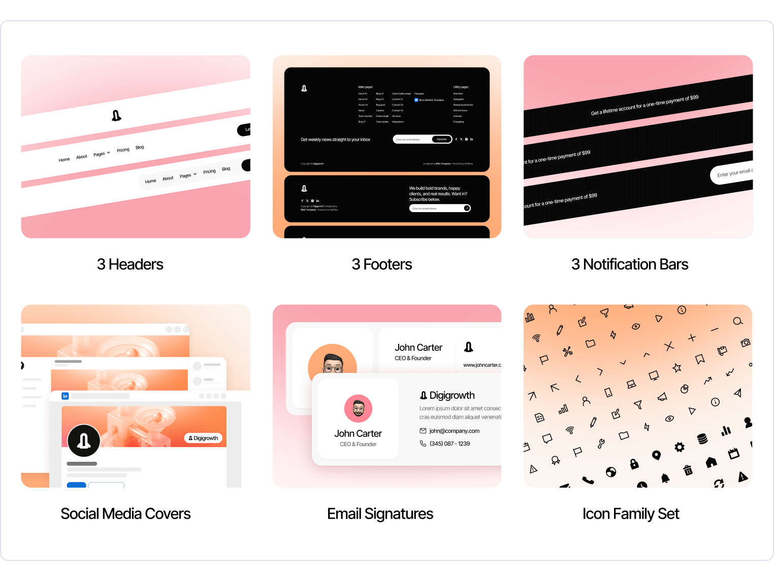 Digigrowth - Marketing Agency Webflow Template Benefits