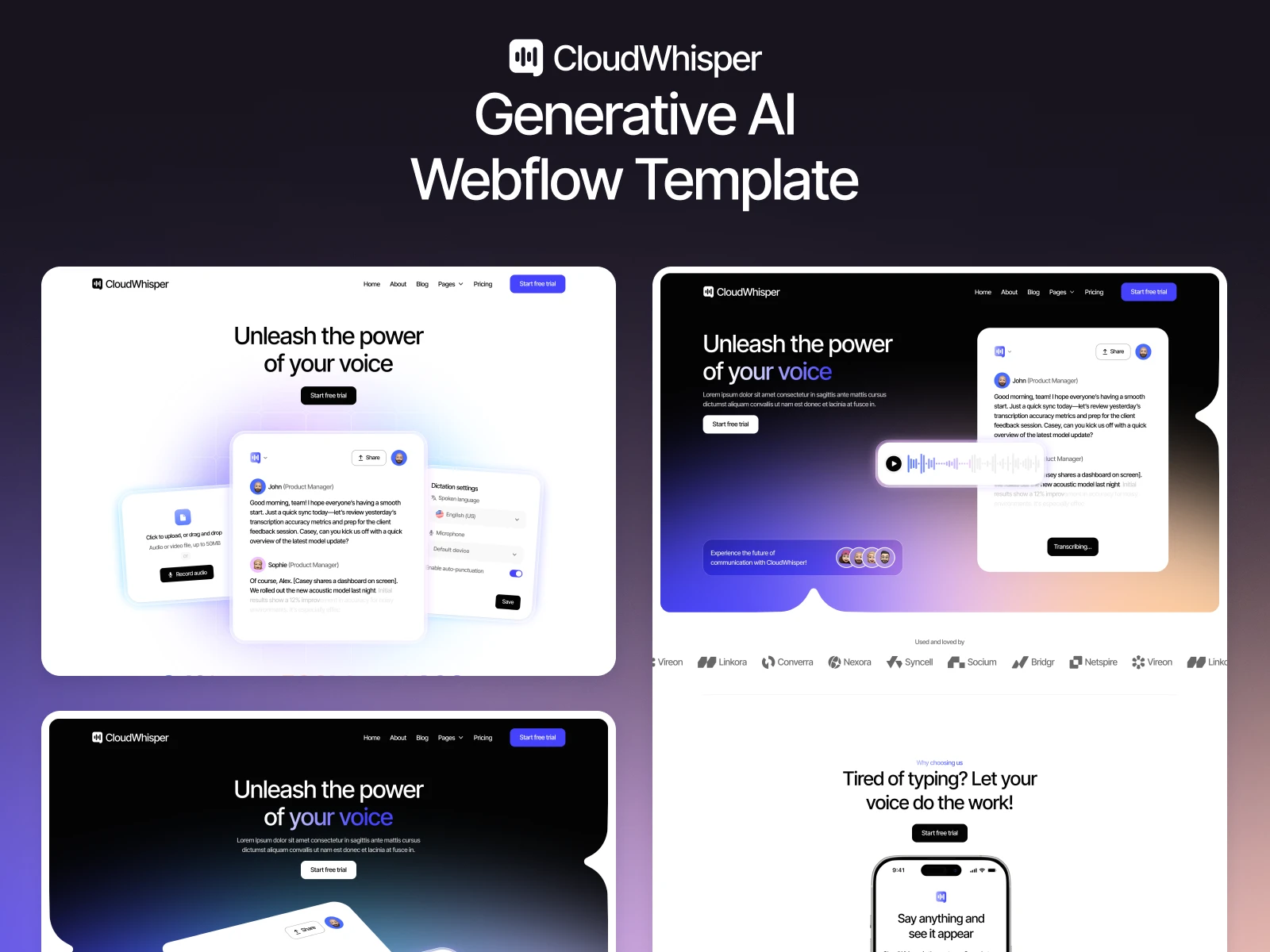 Generative AI Webflow Template