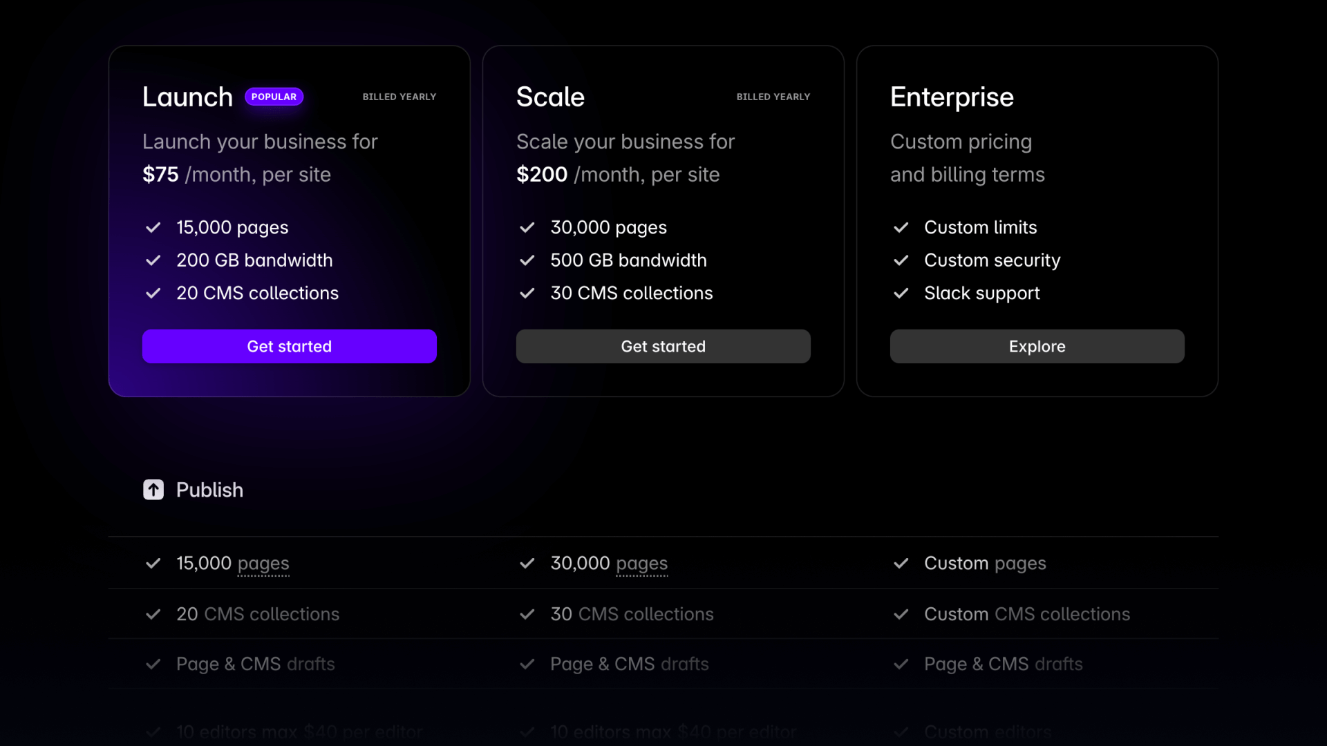 How to Choose Between Framer Business Plans Launch Scale and Enterprise