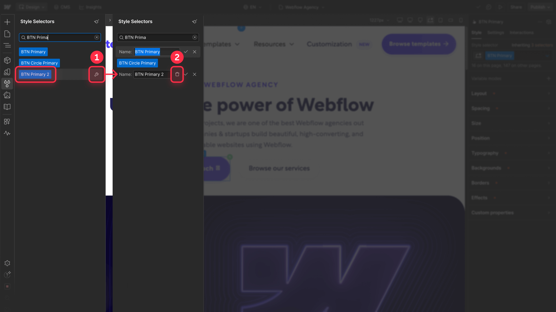 How To Verify Empty Class With Trash Icon Before Deleting On Webflow
