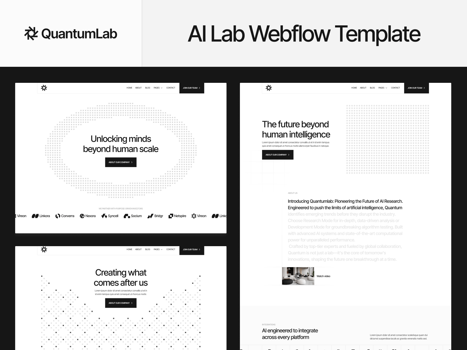AI Lab Webflow Template