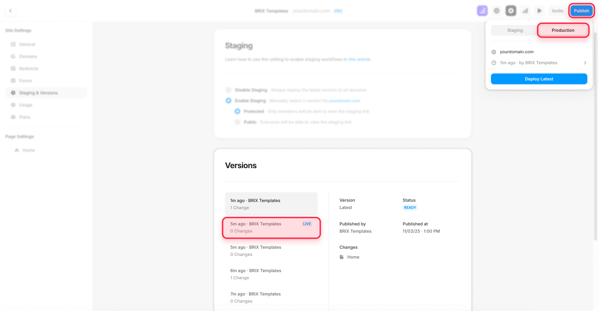 How To Verify Staging Production Domains Separate Framer