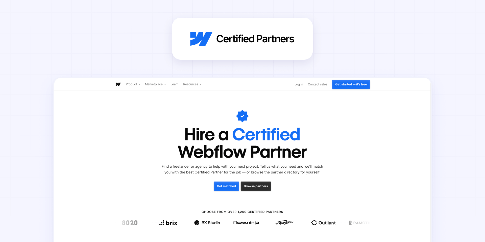 1 - Webflow Experts Directory for finding certified Webflow agencies