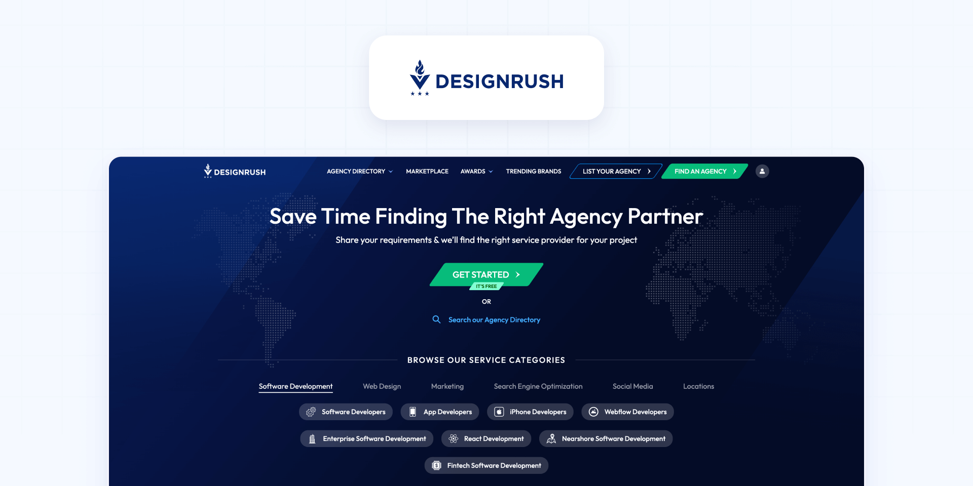 4 - DesignRush for discovering Framer agencies by specialization
