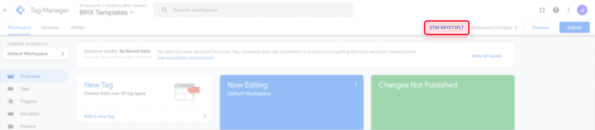 How To Find The GTM Container ID
