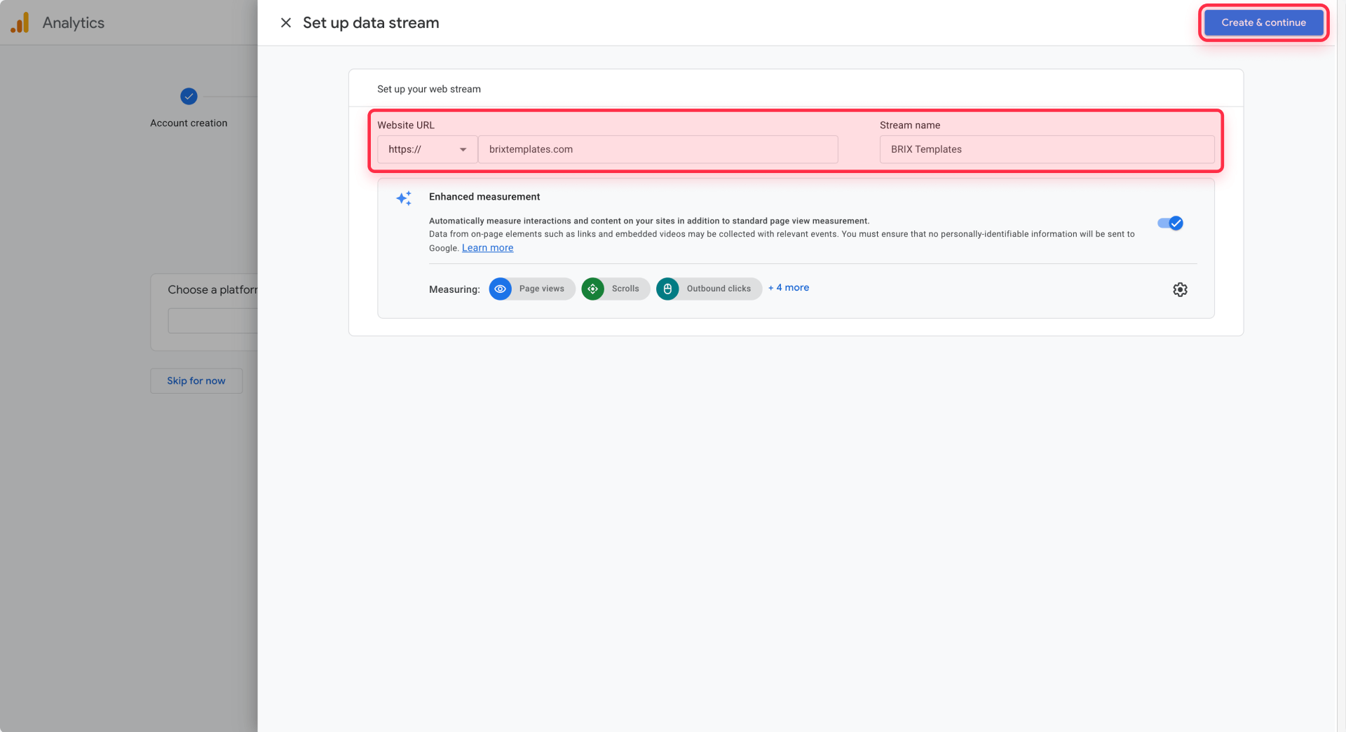 How To Set Up A Data Stream For Your Webflow Site