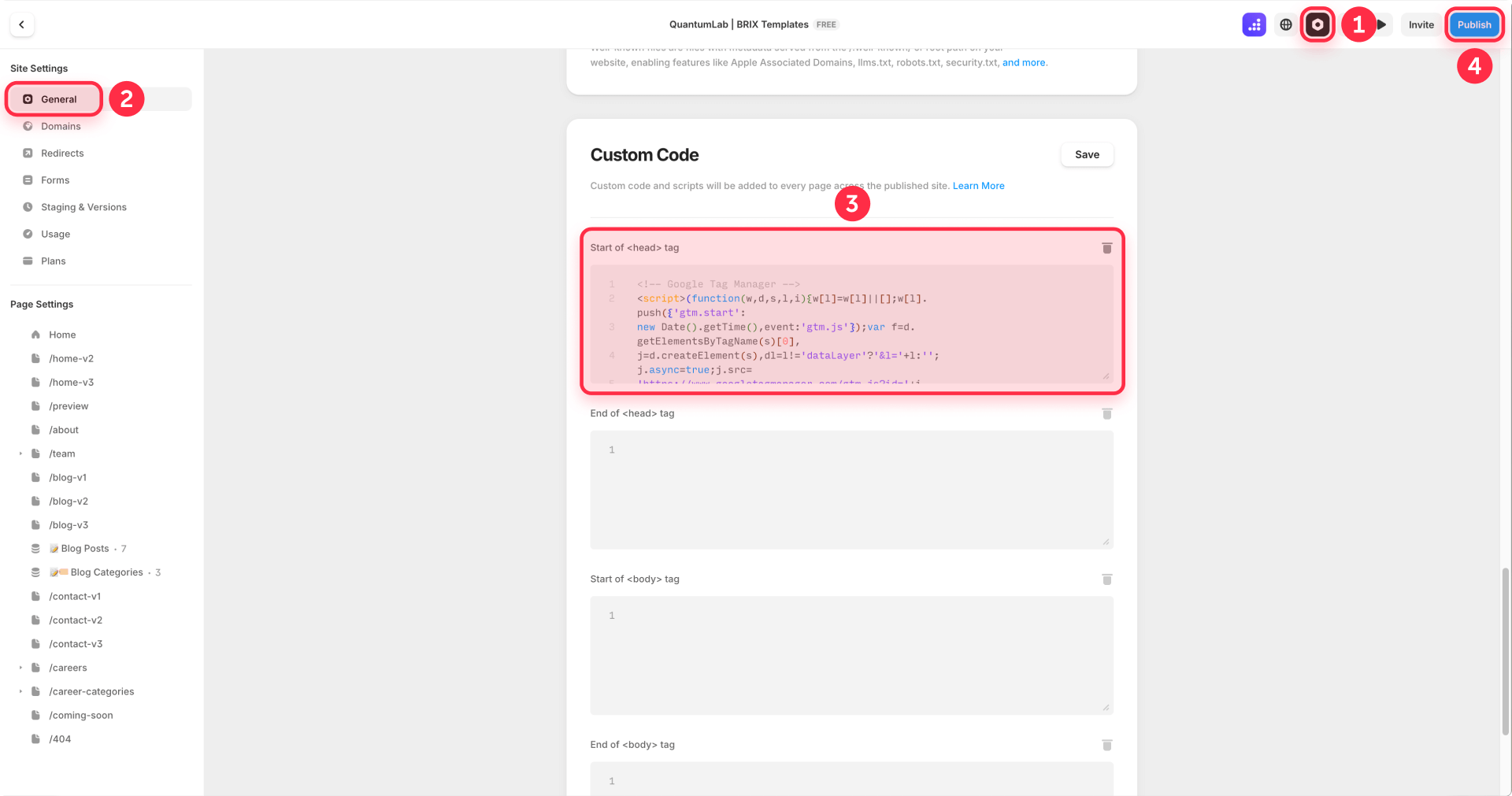 How To Install Google Tag Manager In Framer Custom Code