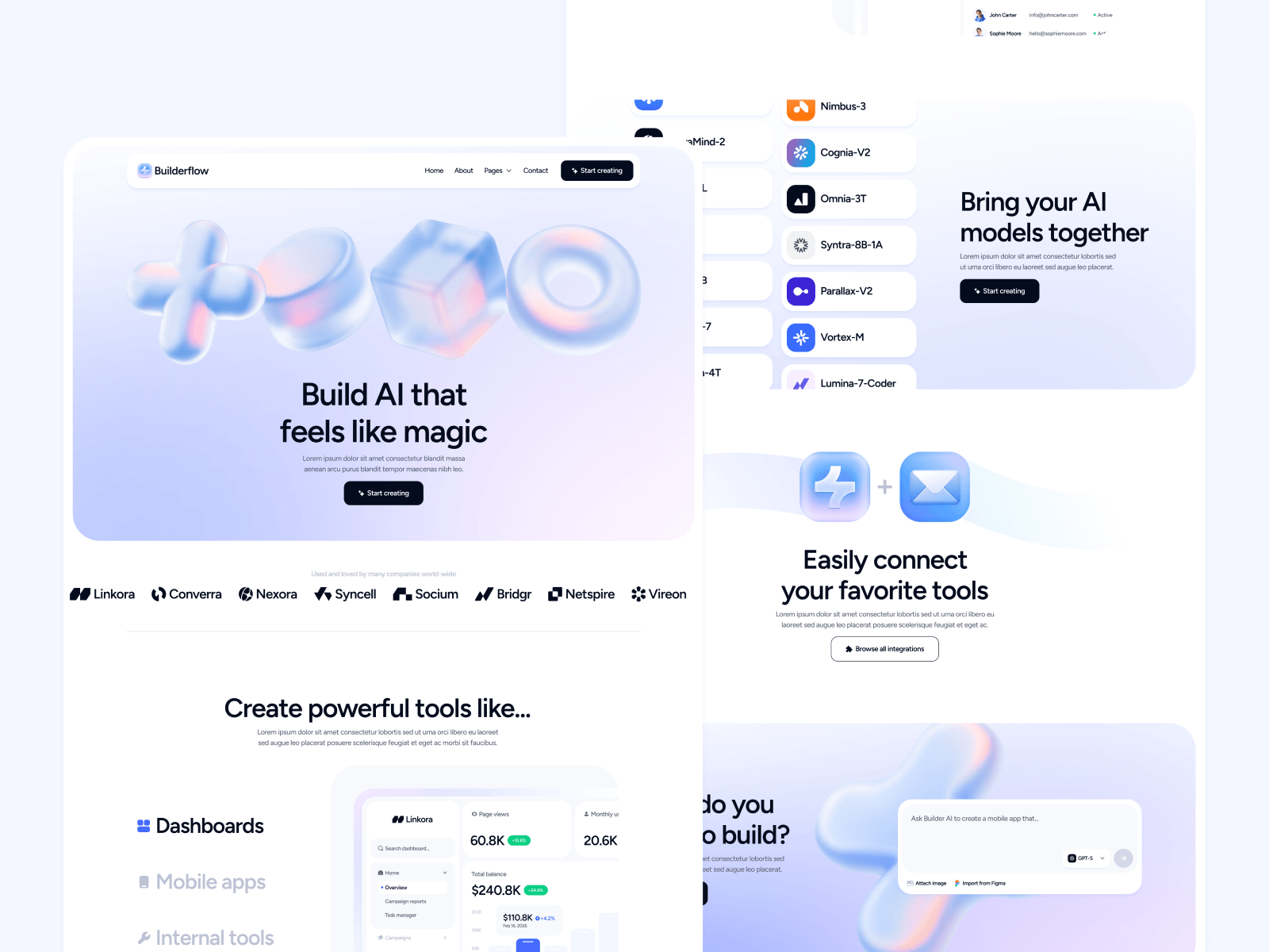 AI App Builder Website Template