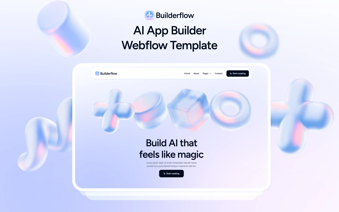 AI App Builder Webflow Template