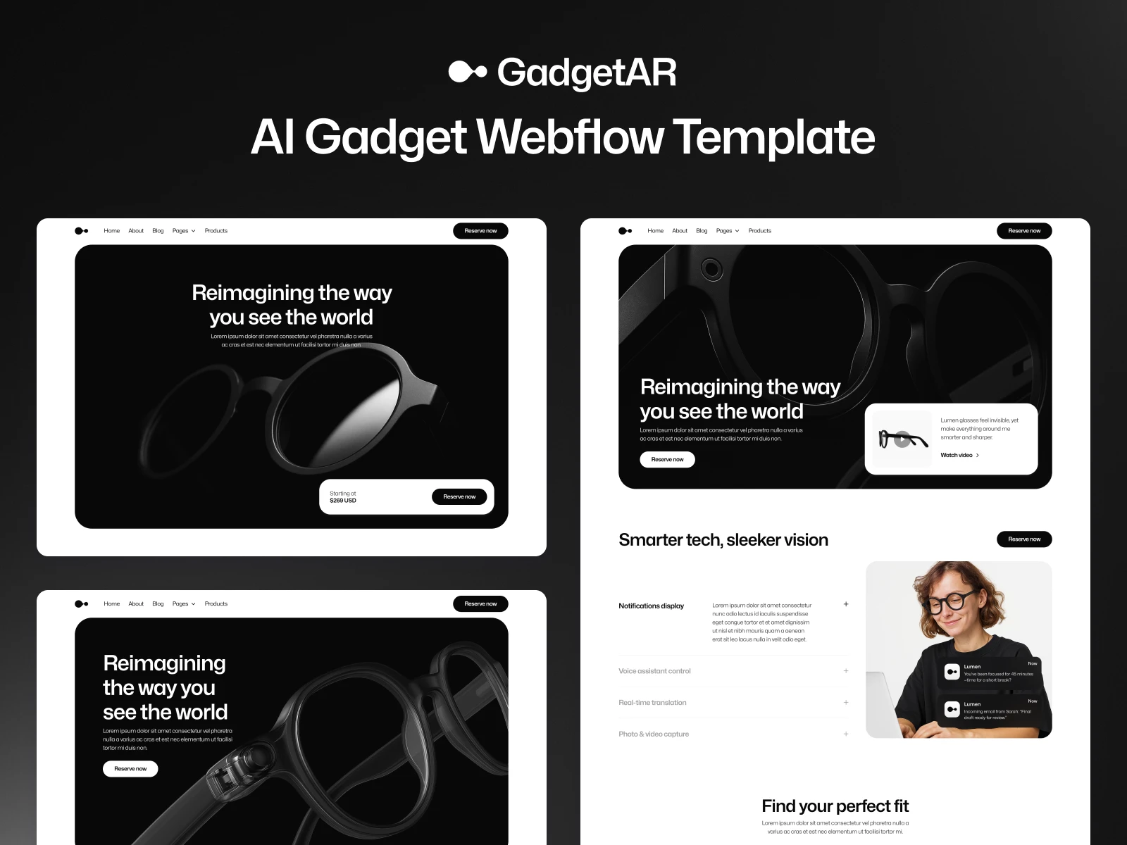 AI Gadget Webflow Template