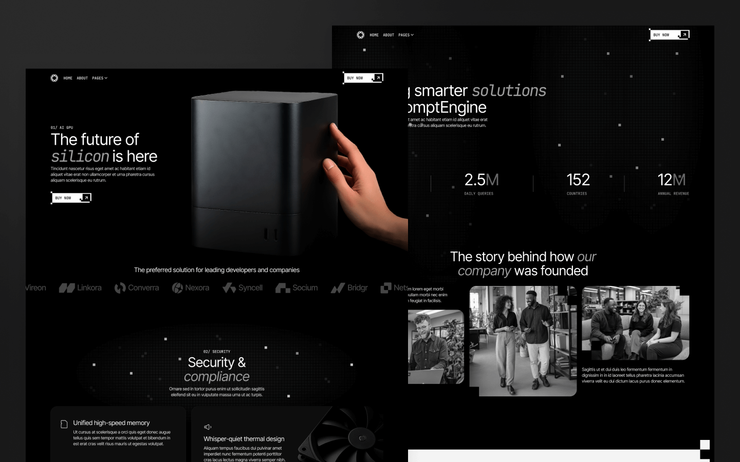 Large Language Model Webflow Template