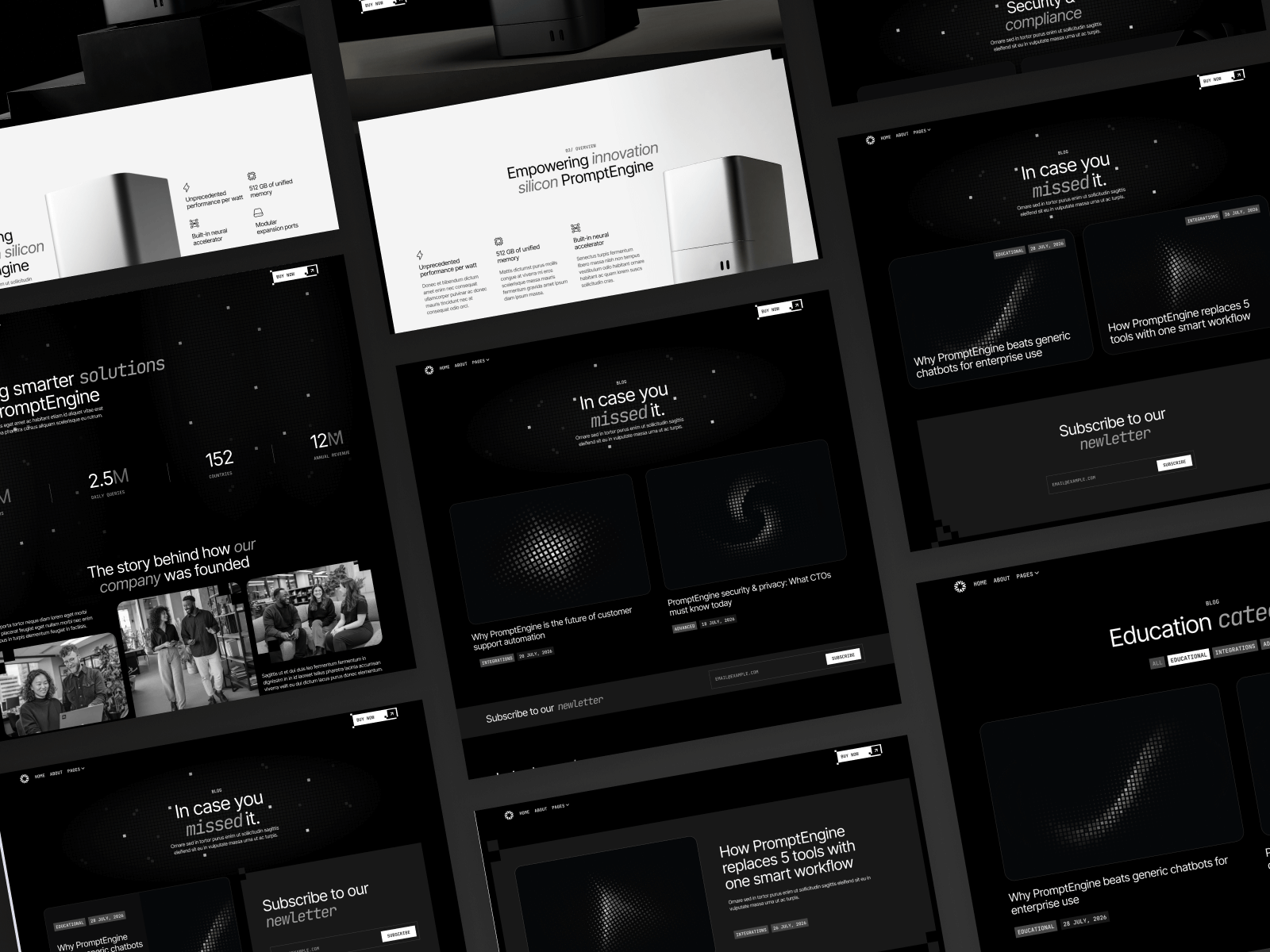 Large Language Model Webflow Template