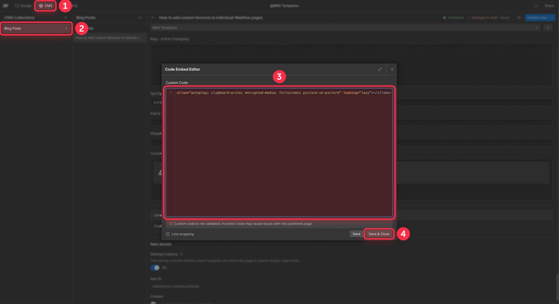 How To Add Custom Code In The Webflow Rich Text Field