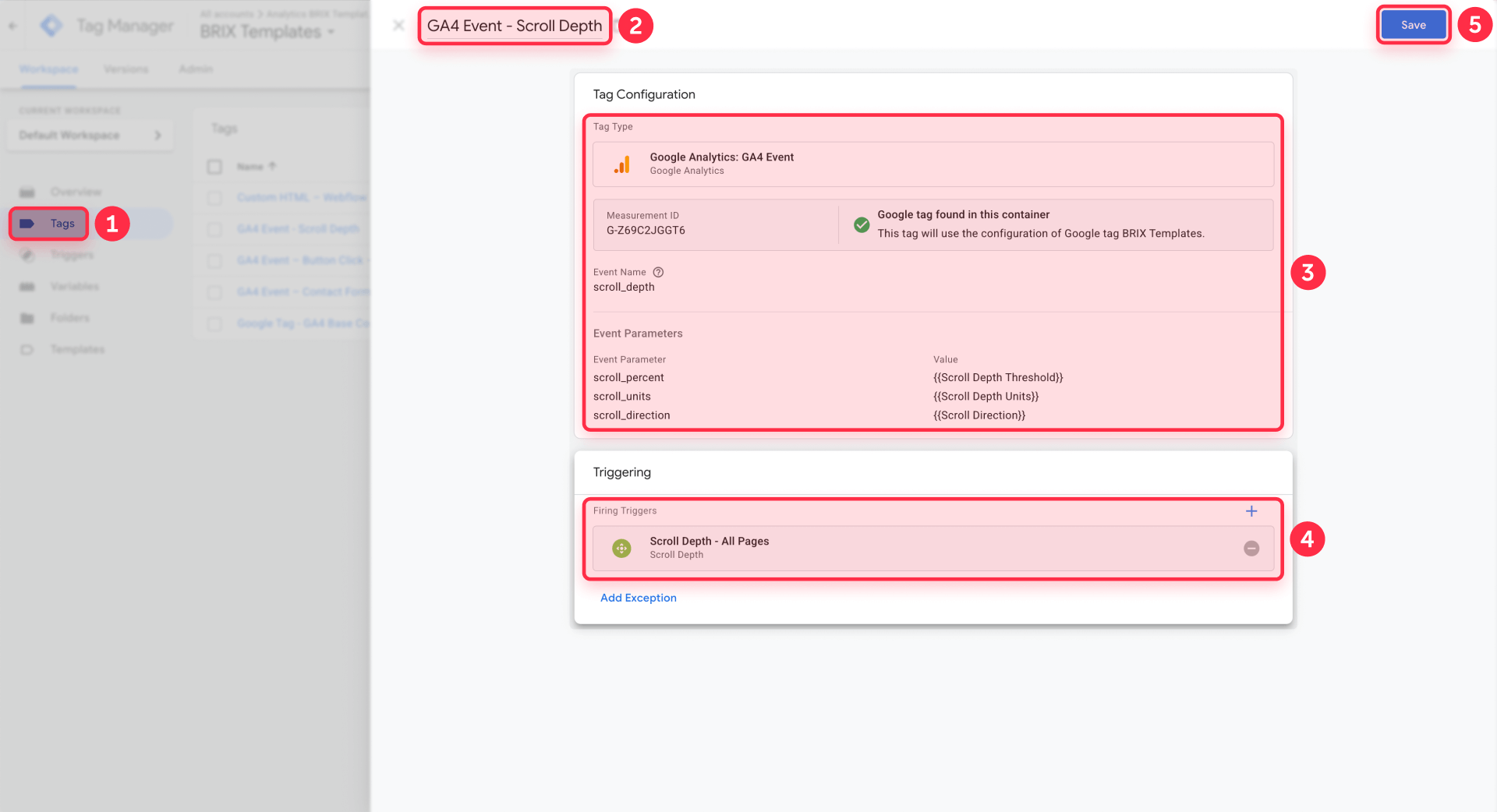 How To Create The GA4 Event Tag For Scroll Depth In GTM