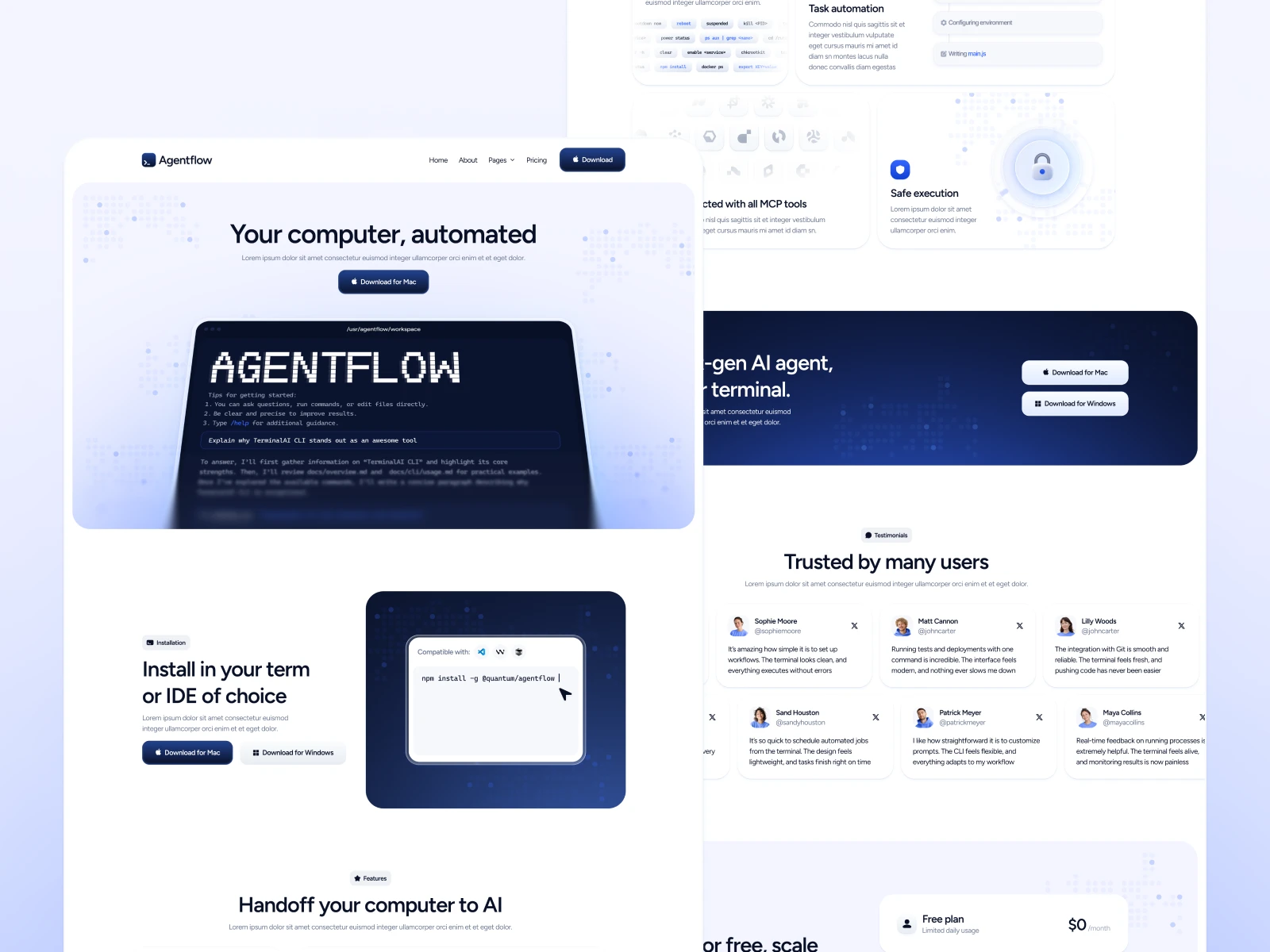 AI Code Assistant Webflow Template