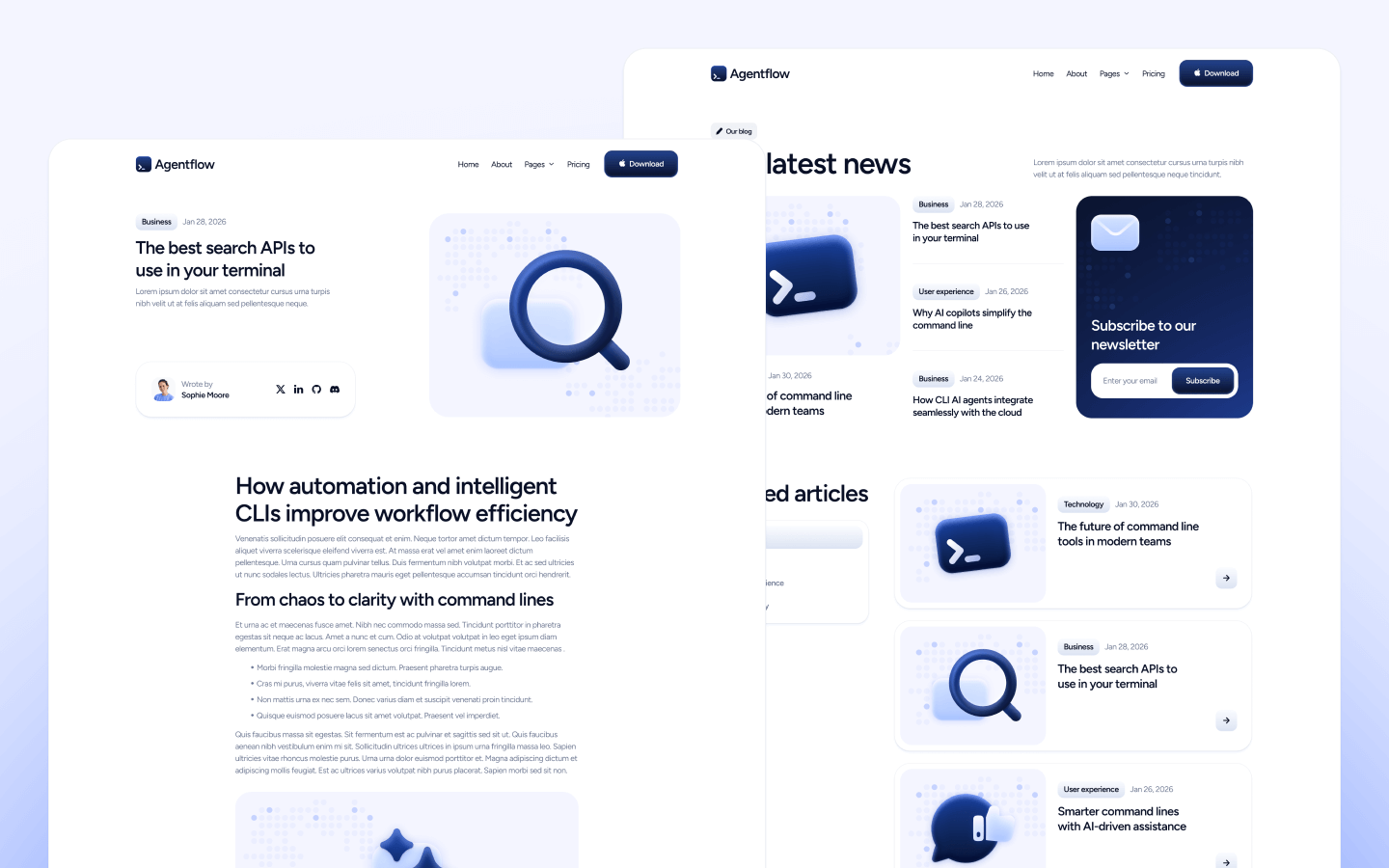 AI Developer Agent Webflow Template
