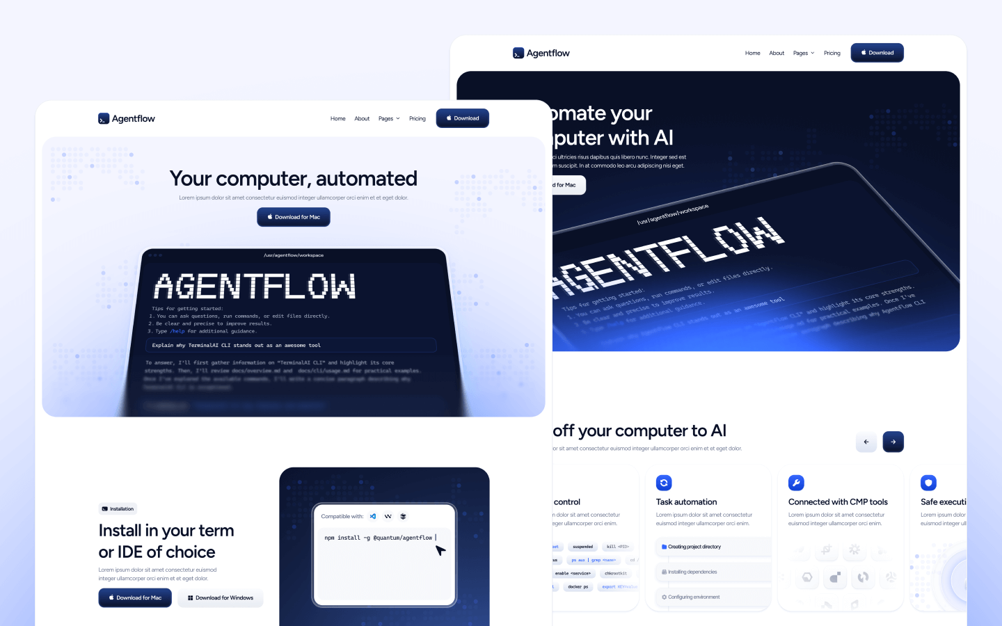 AI Code Assistant Webflow Template