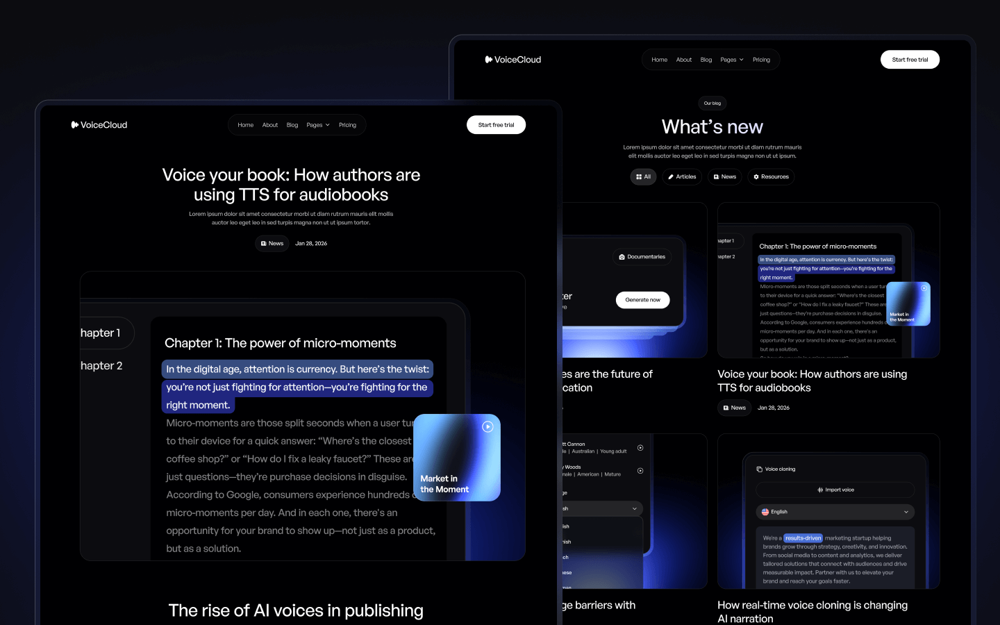 Text to Speech Webflow Template