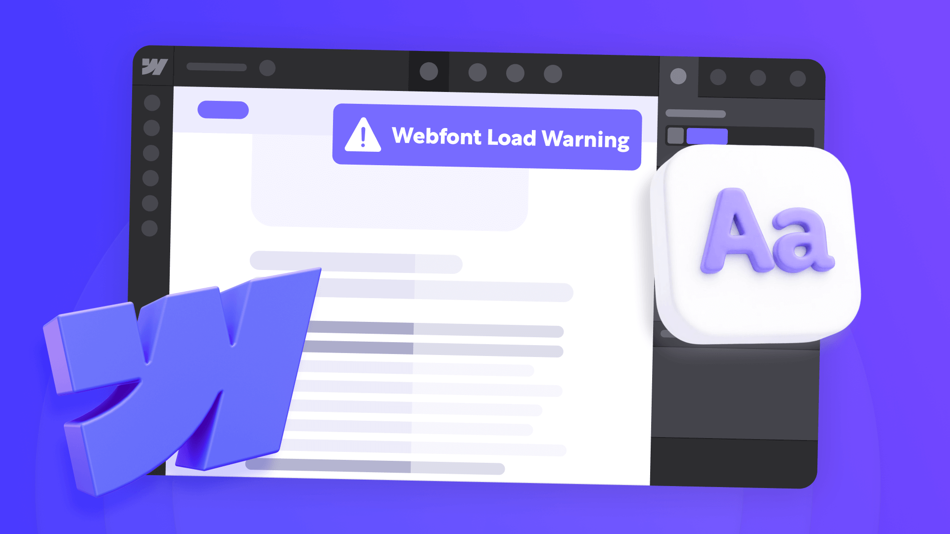 How to fix the "Ensure text remains visible during webfont load" warning in Webflow