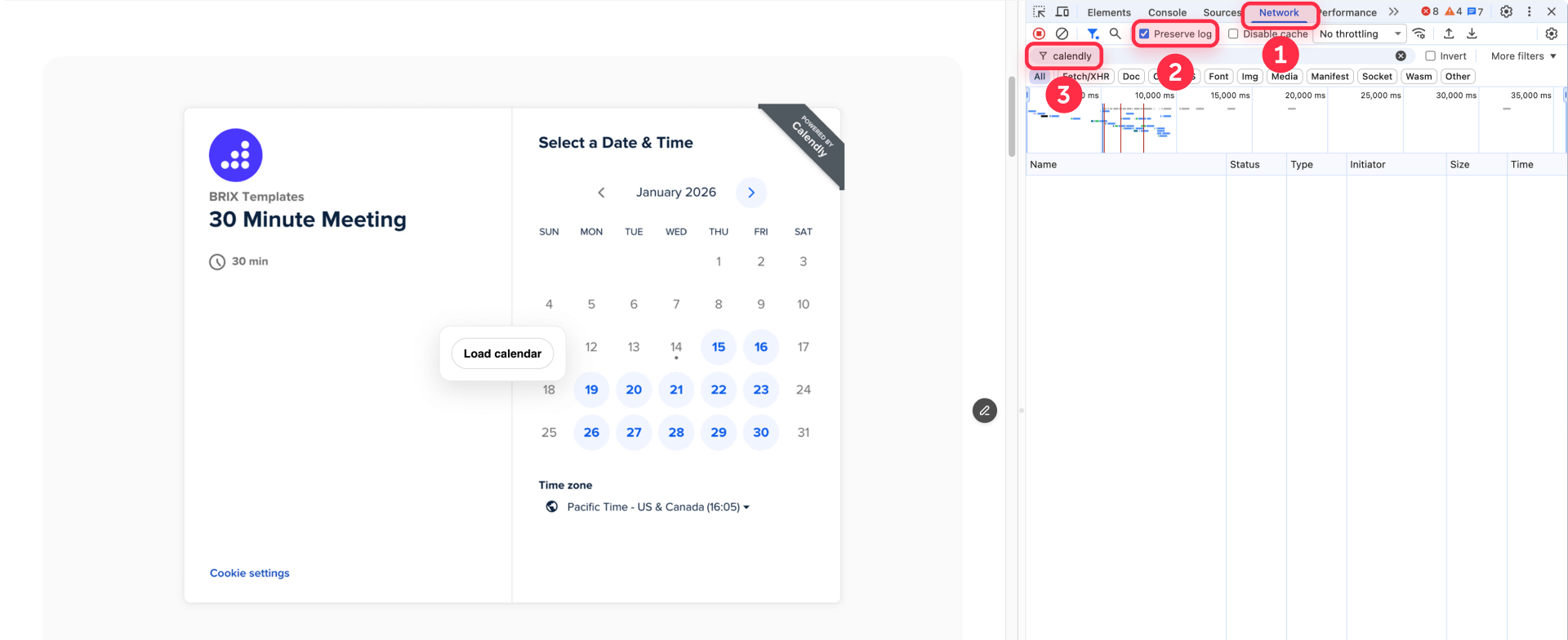 How To Verify That The Embed Does Not Load Before The Click In Chrome DevTools For Framer
