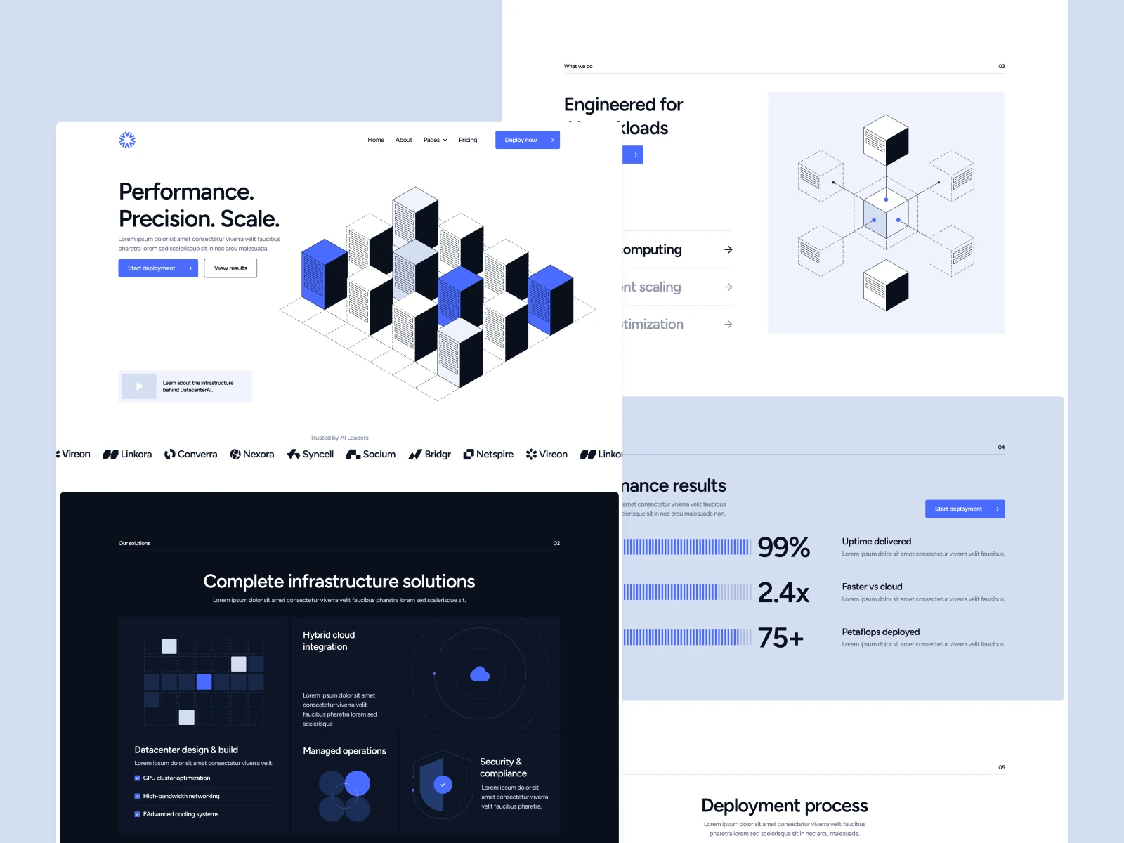 Cloud Computing Network Webflow Template