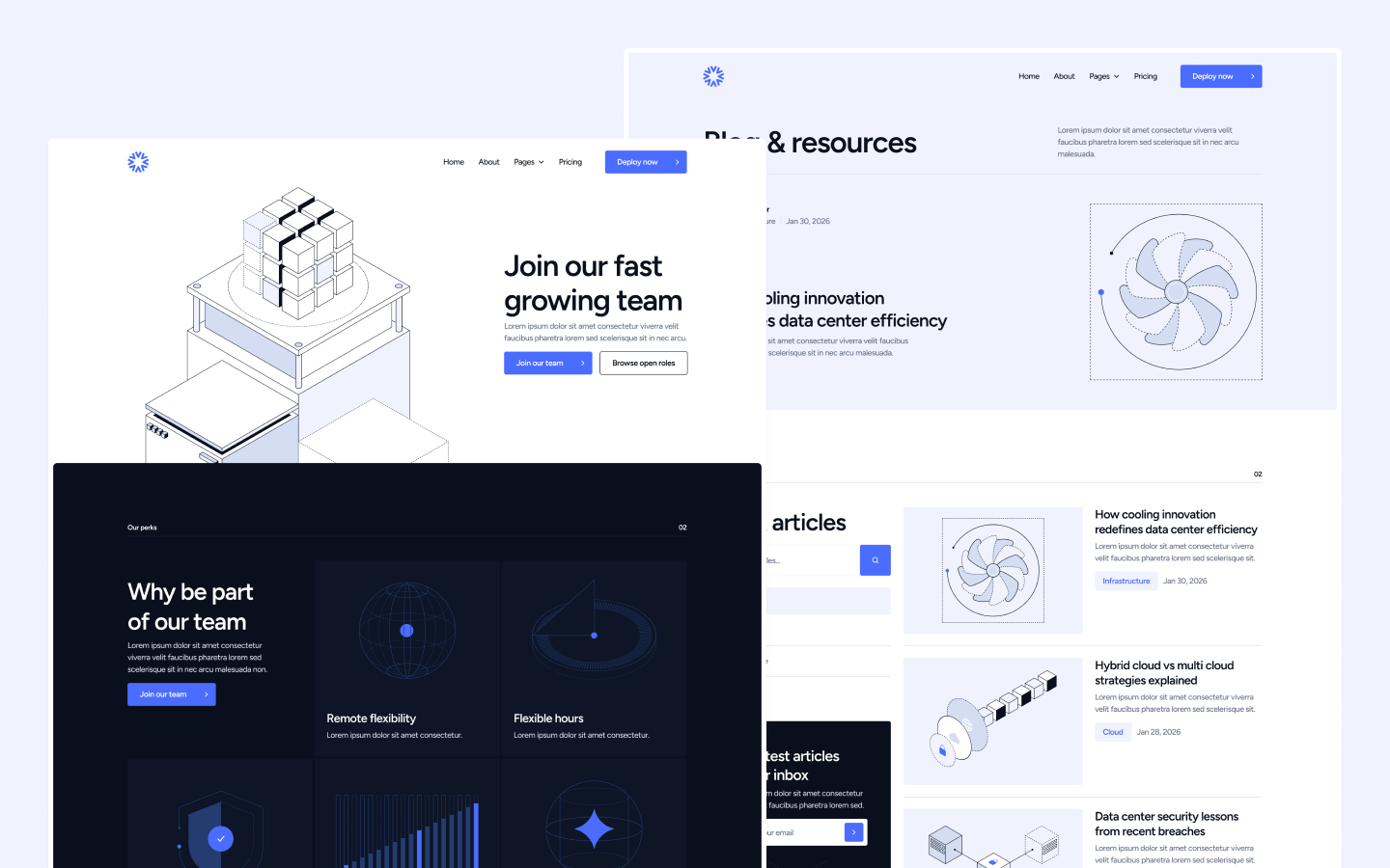 Server Hosting Webflow Template