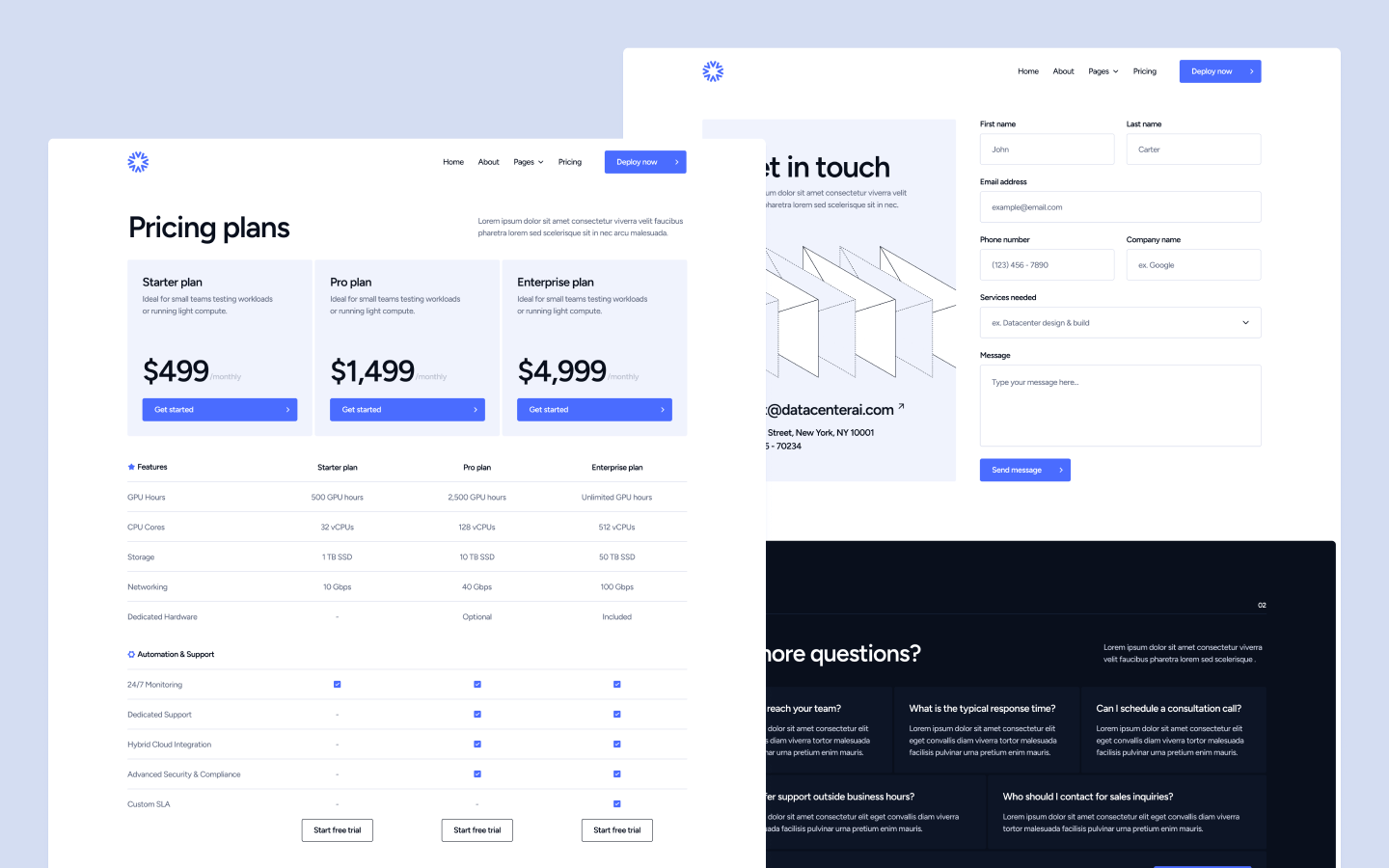Datacenter Webflow Theme