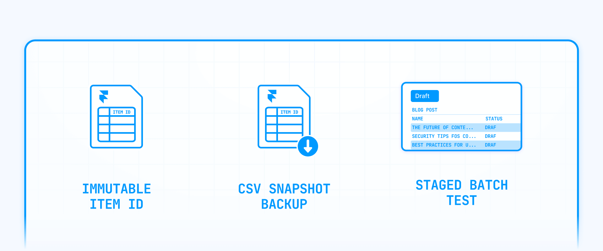 How To Create A CSV Backup And A Staged Batch Test In Framer CMS