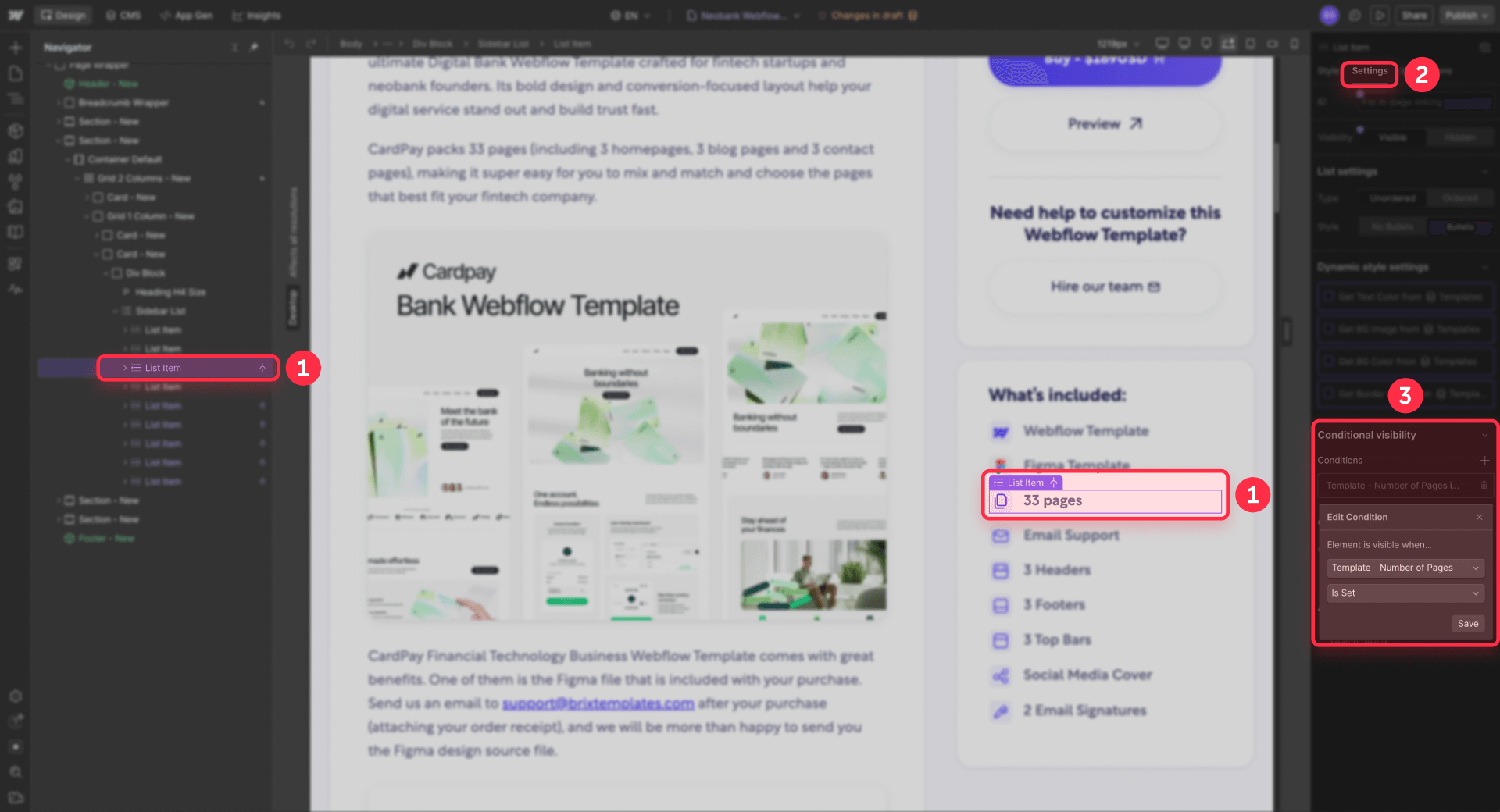 How To Configure Conditional Visibility In Webflow For Unique Pages