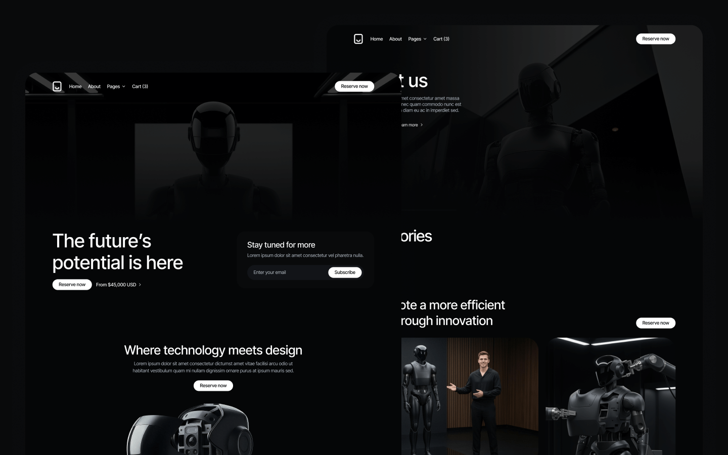 Robotics Software Webflow Template