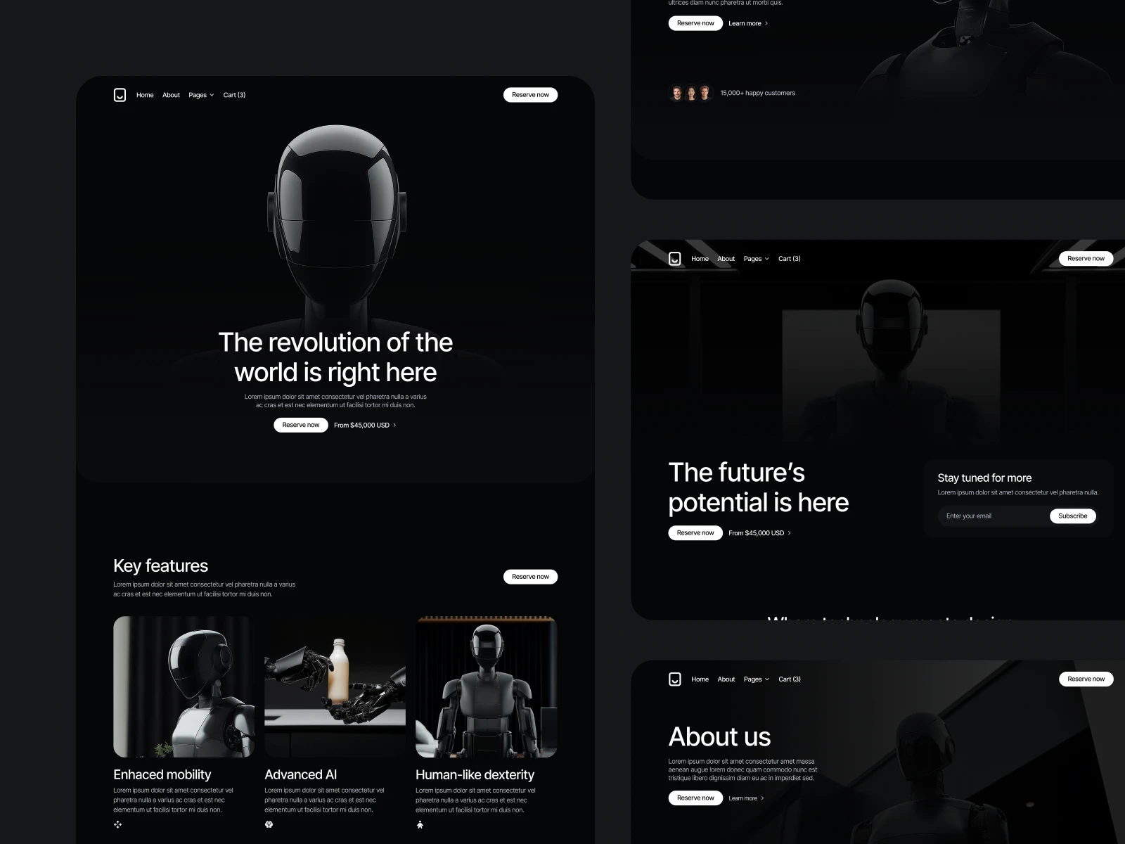 Robotics Software Webflow Template
