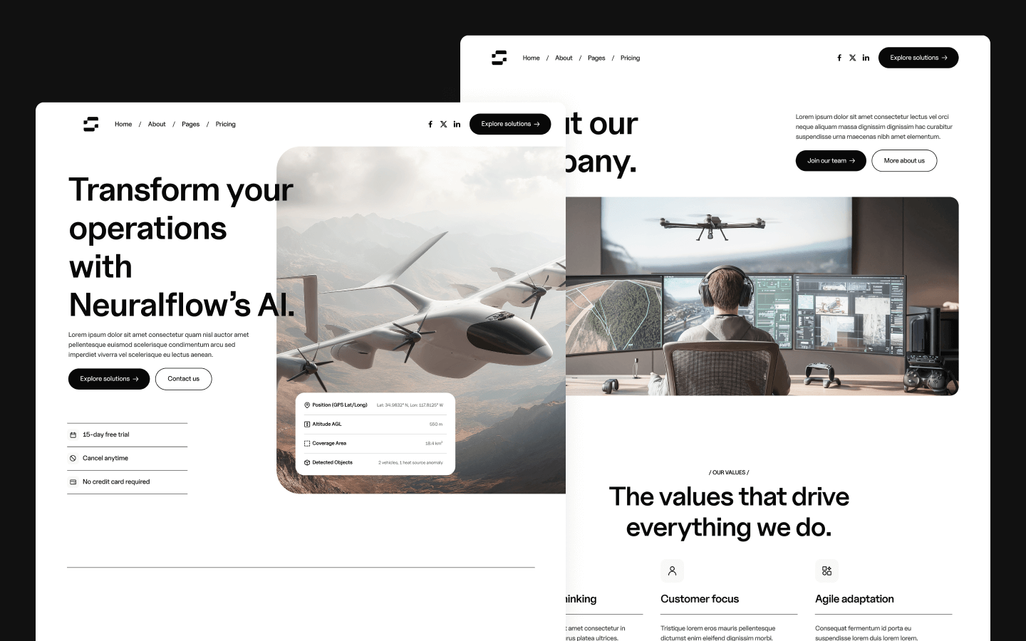 AI Enterprise Solutions Webflow Template