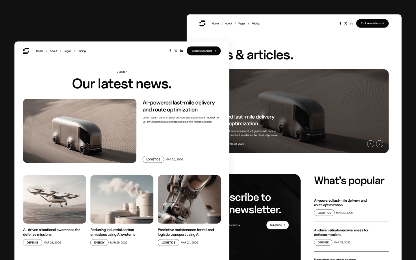 AI Developer Webflow Theme