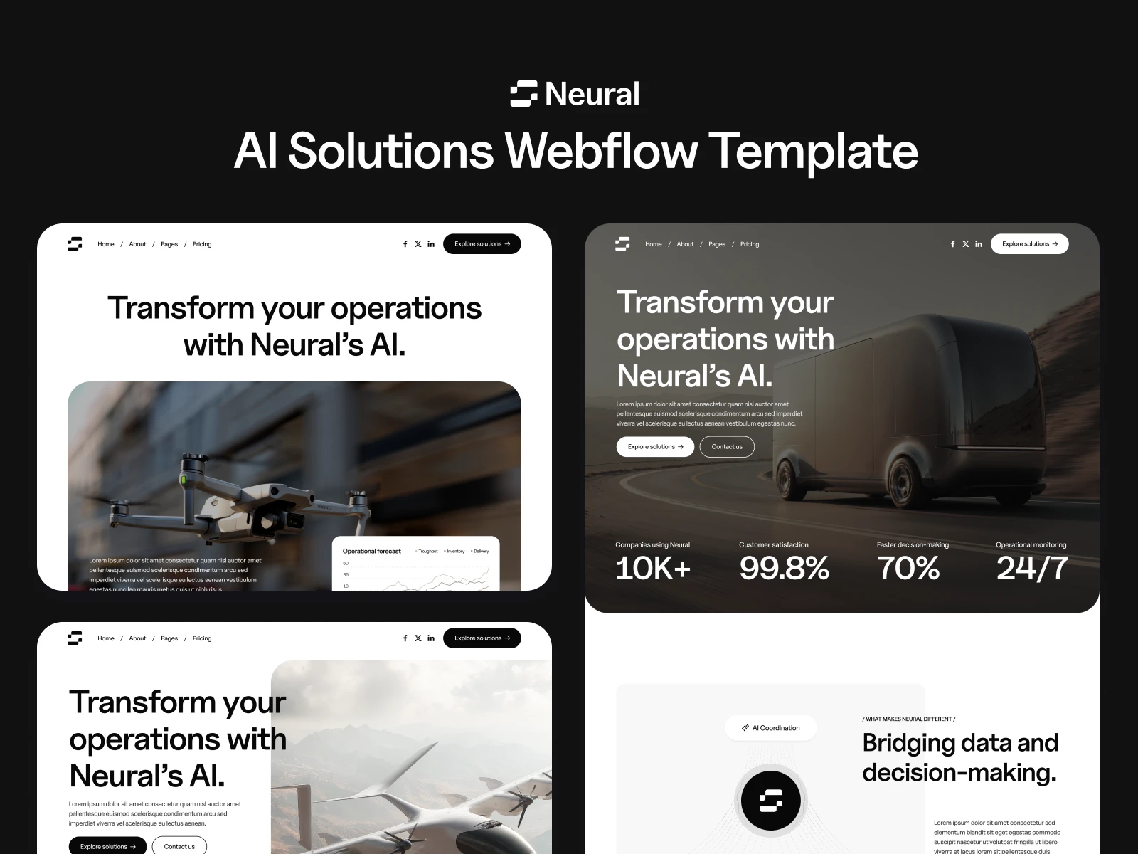 AI Solutions Webflow Template