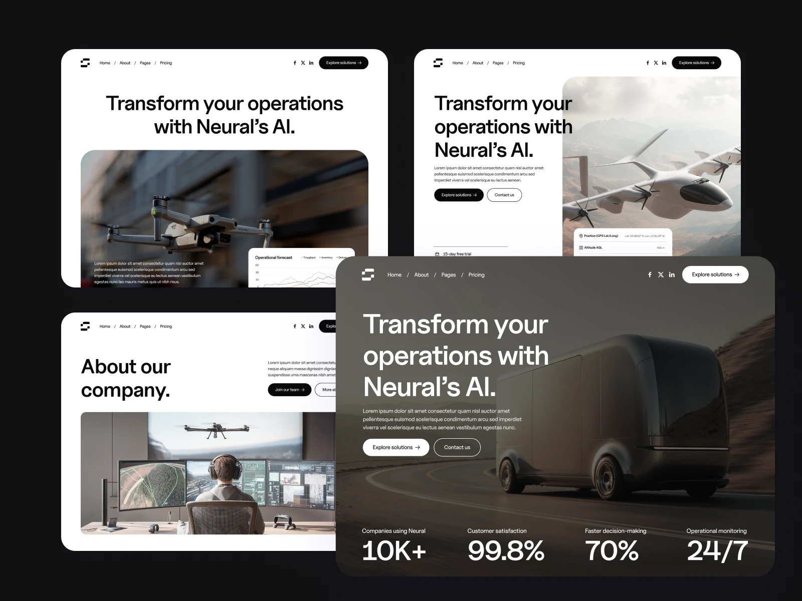 AI Enterprise Solutions Webflow Template