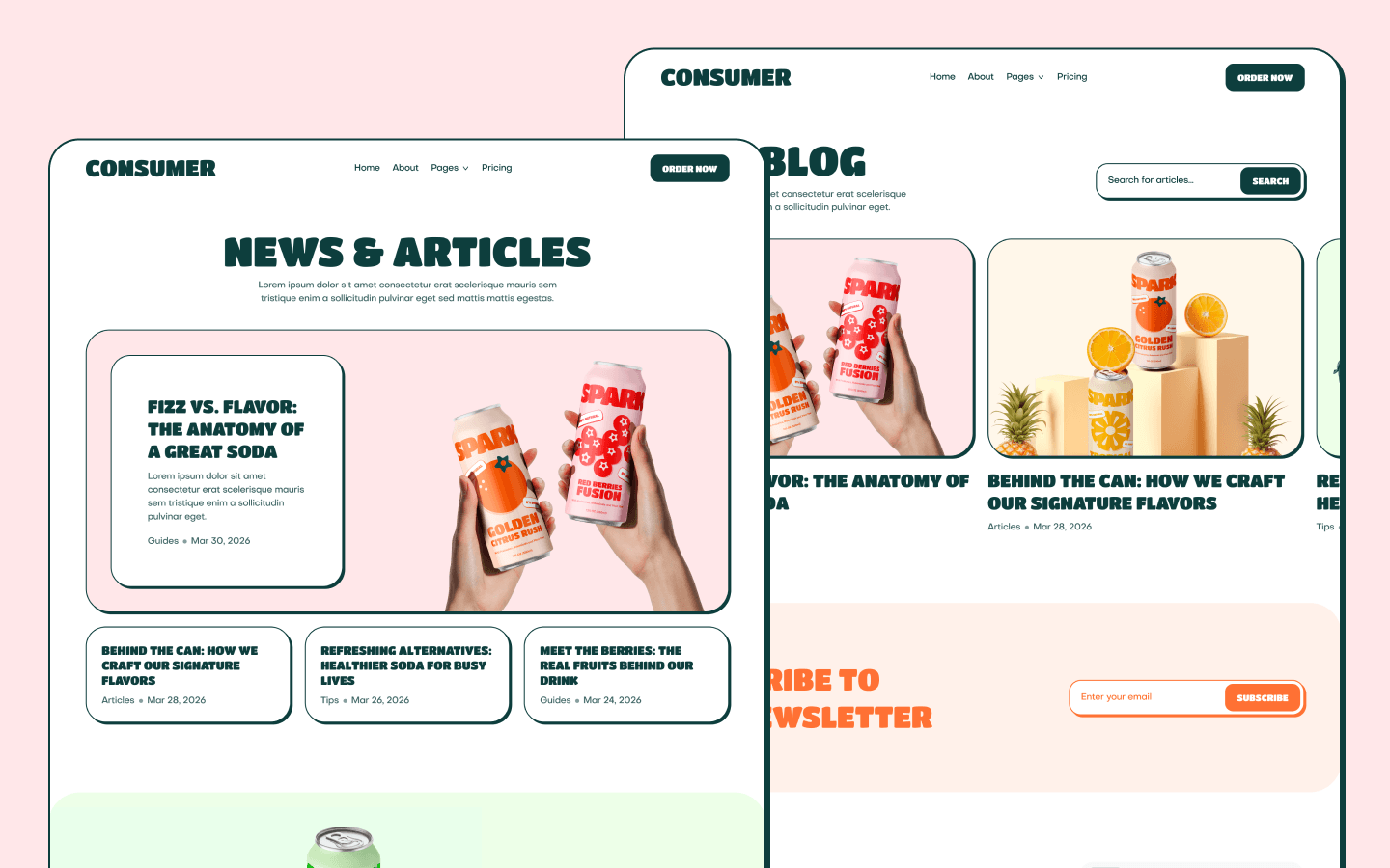 Consumer Products Webflow Theme