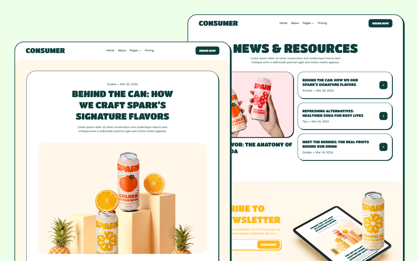 Consumer Goods Webflow Template