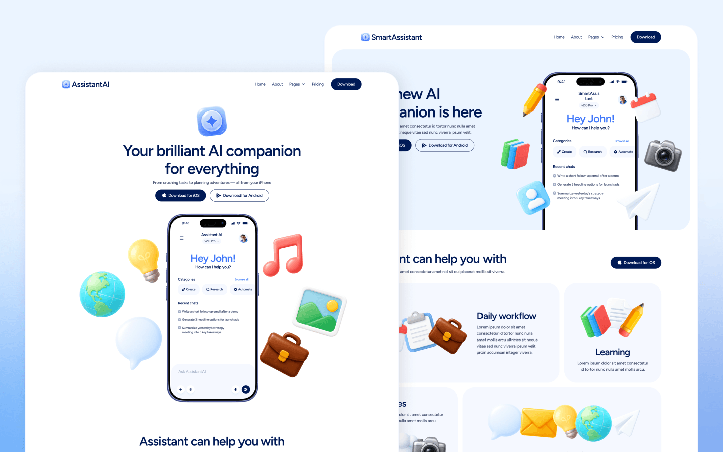 AI SaaS Platform Webflow Template