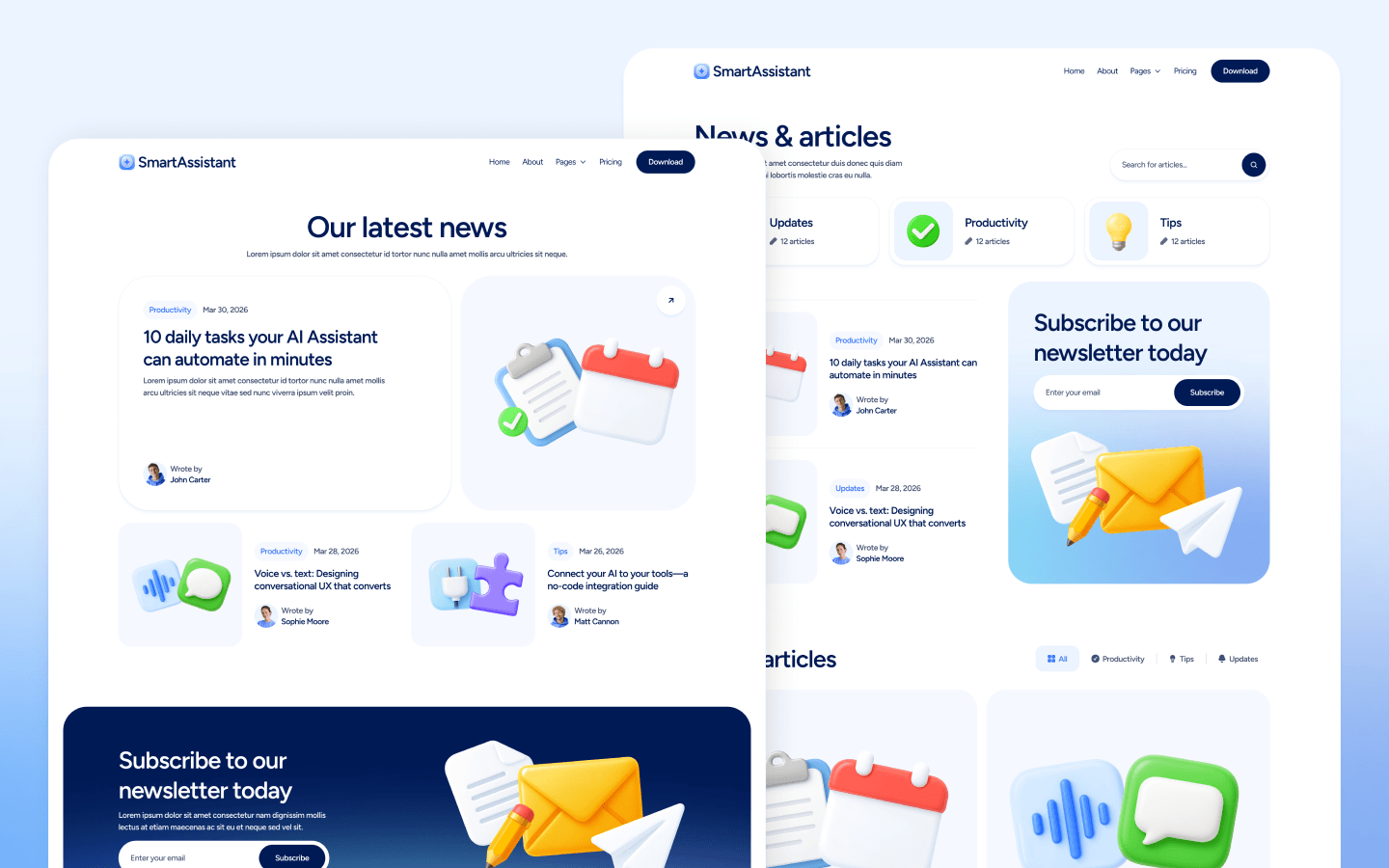 AI Assistant App Webflow Theme