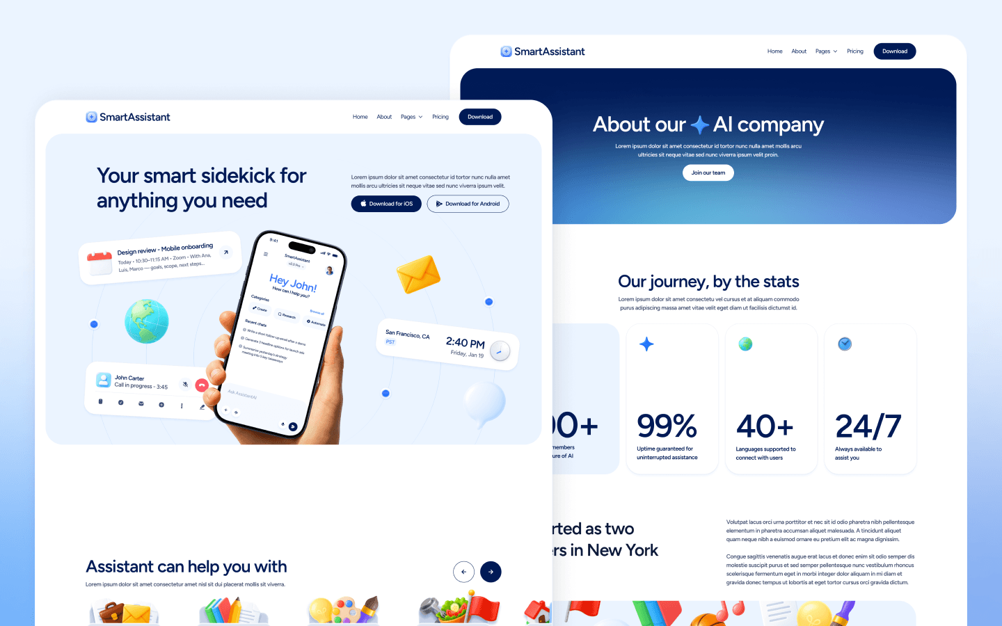AI Agent Platform Webflow Template